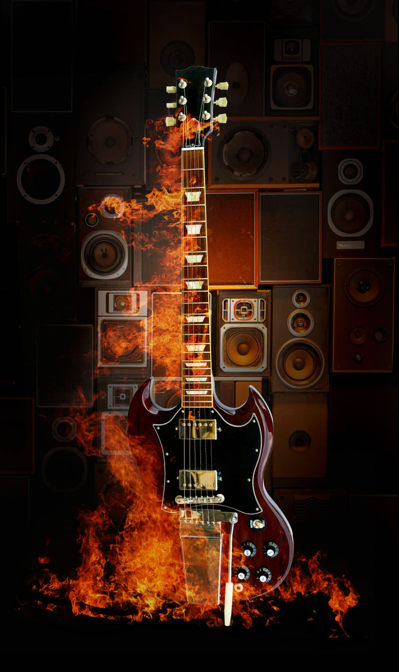 燃烧的电吉他