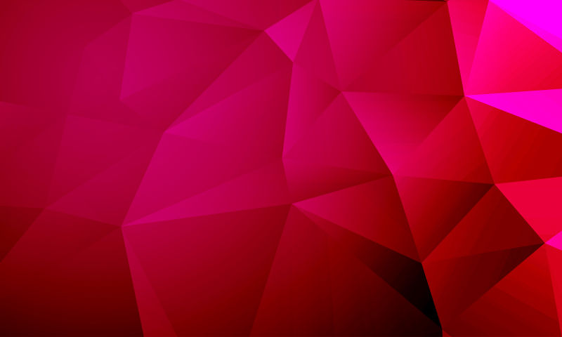 红色多边形几何背景插图