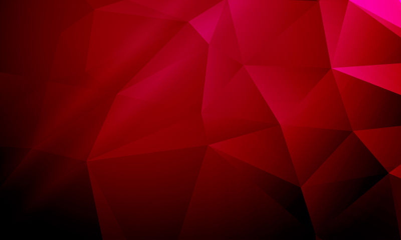红色多边形抽象几何背景