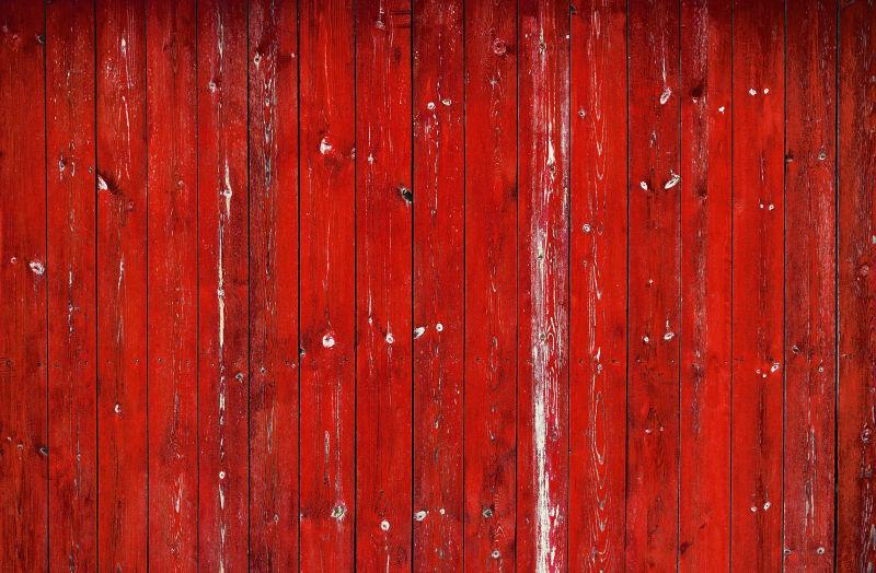 红色油漆木材背景