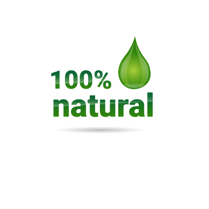 矢量绿色健康有机产品logo设计图