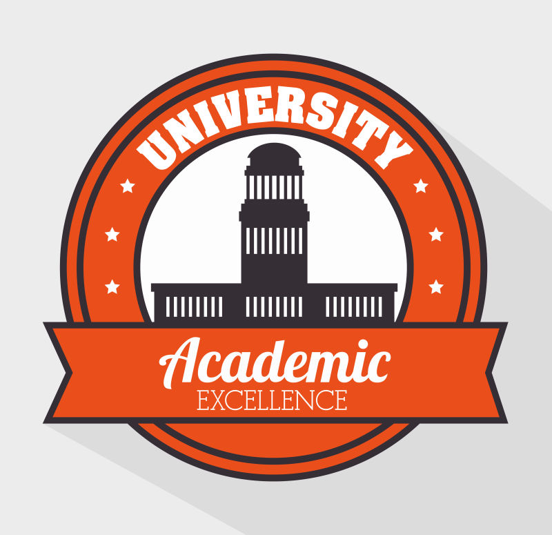 矢量学术教育logo设计图
