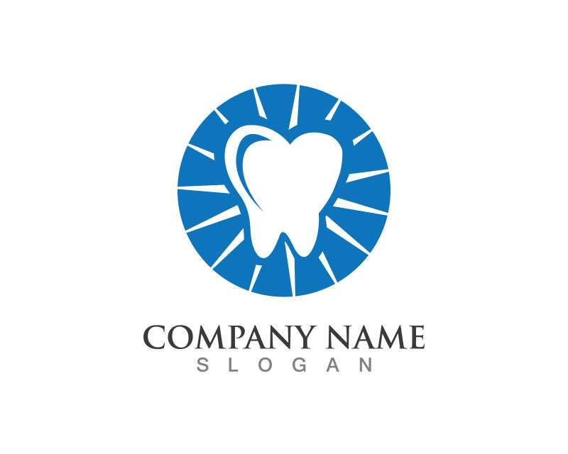 矢量牙科logo设计图