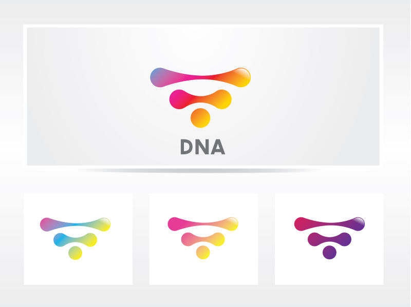 DNA矢量创意标志