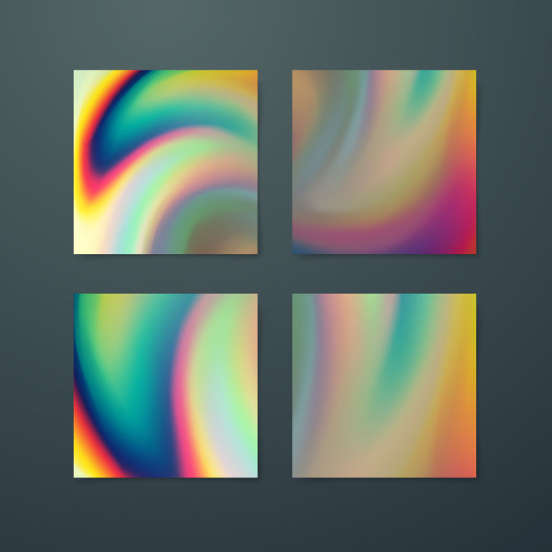 流体彩虹色的抽象图案矢量设计