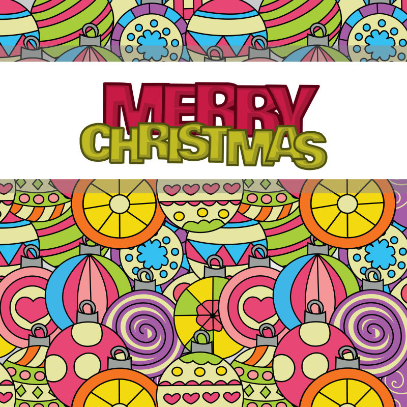 矢量圣诞和贺卡插图设计