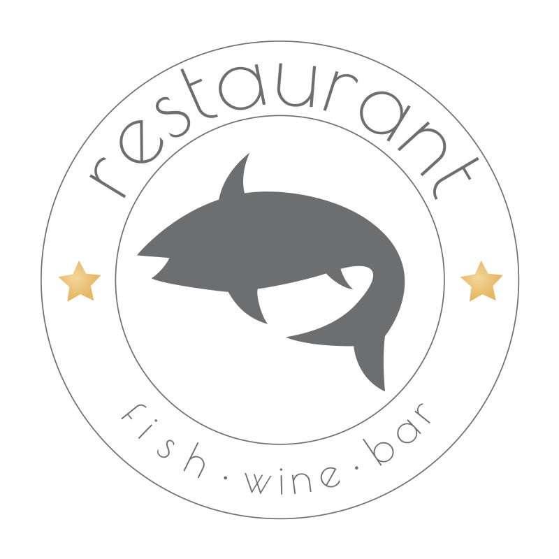 矢量的海鲜餐厅标志