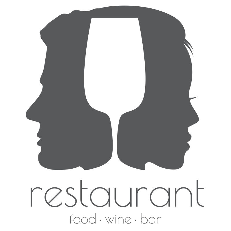 西式餐厅创意标志矢量设计