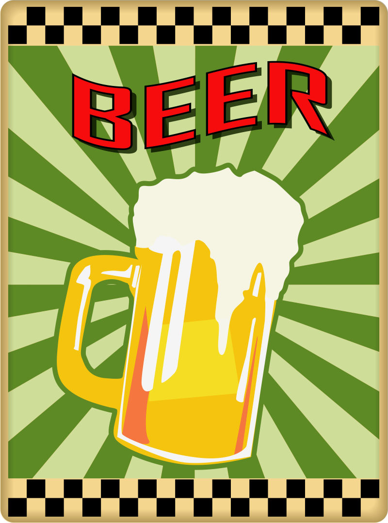 创意小麦啤酒logo矢量设计图