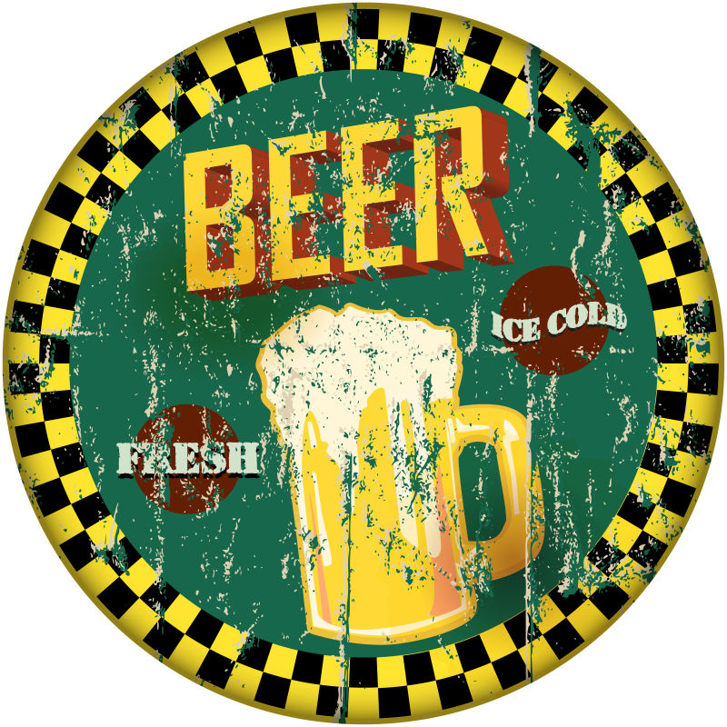 创意雪花啤酒logo矢量设计图