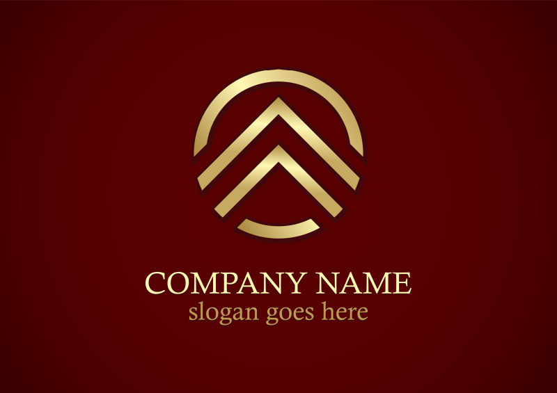 矢量金色商务logo设计图