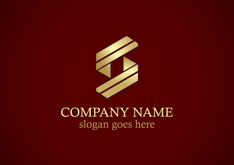 矢量抽象商务logo设计