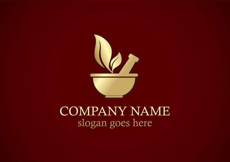 矢量金色商业logo设计