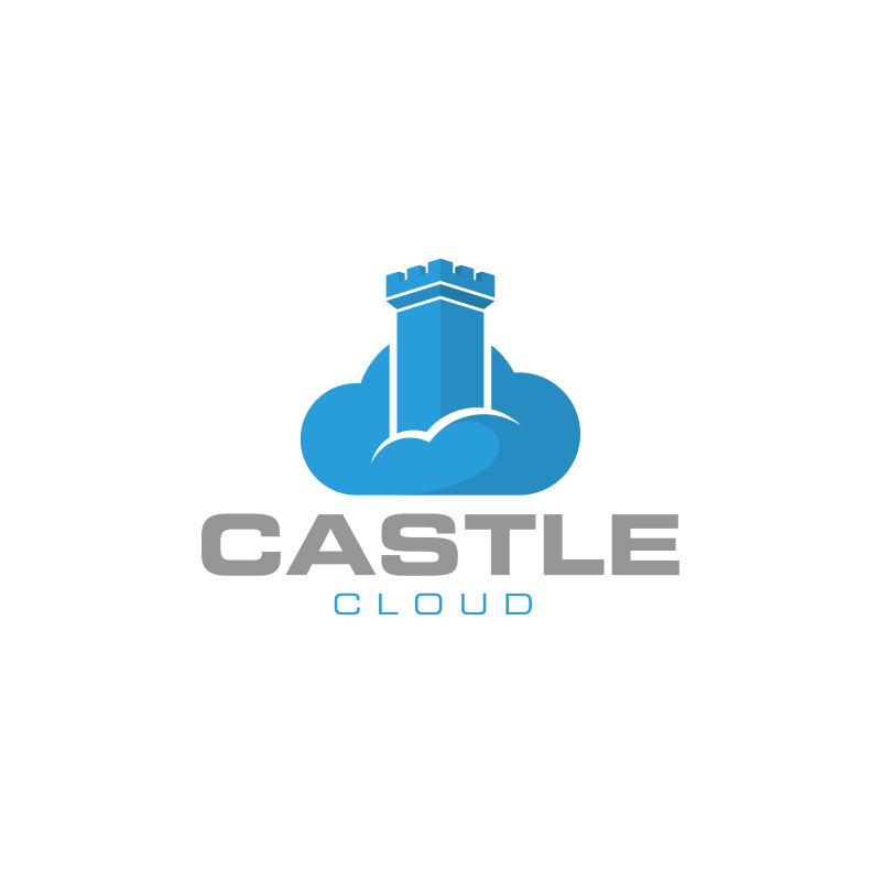 抽象矢量城堡标志设计