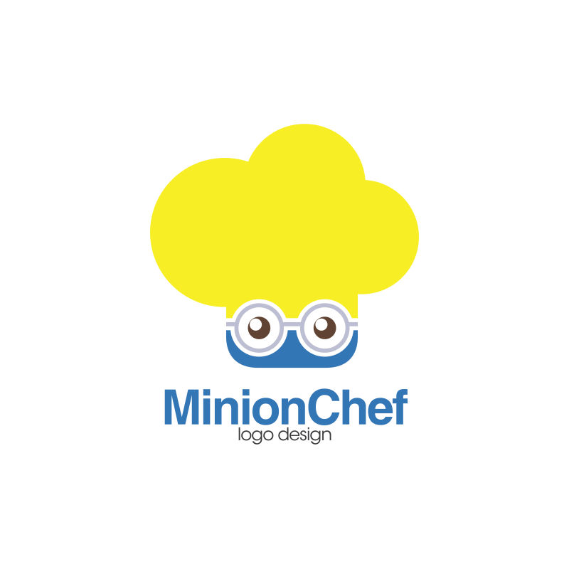 矢量创意厨师帽概念logo设计