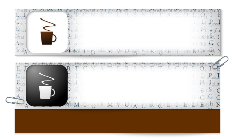 咖啡主题边框矢量设计