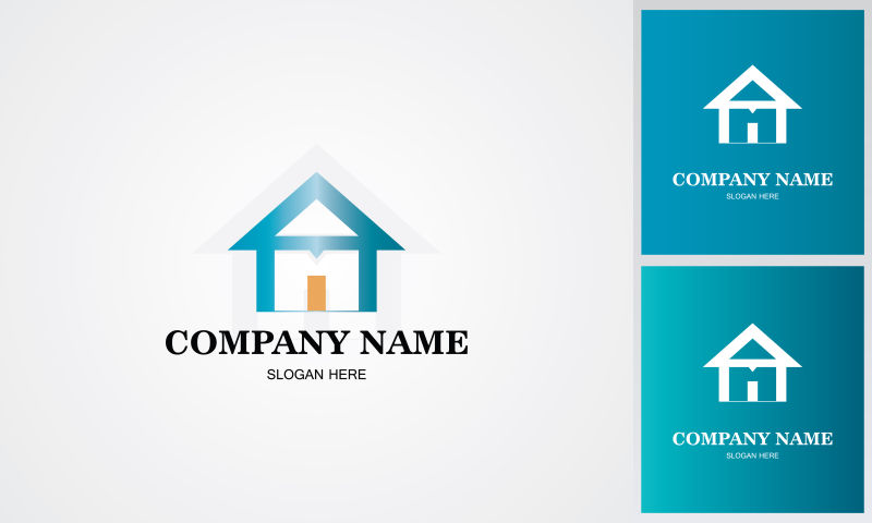 矢量房地产企业logo设计图