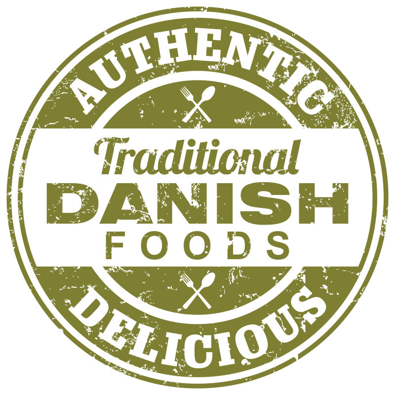 矢量的丹麦食品制造图标设计