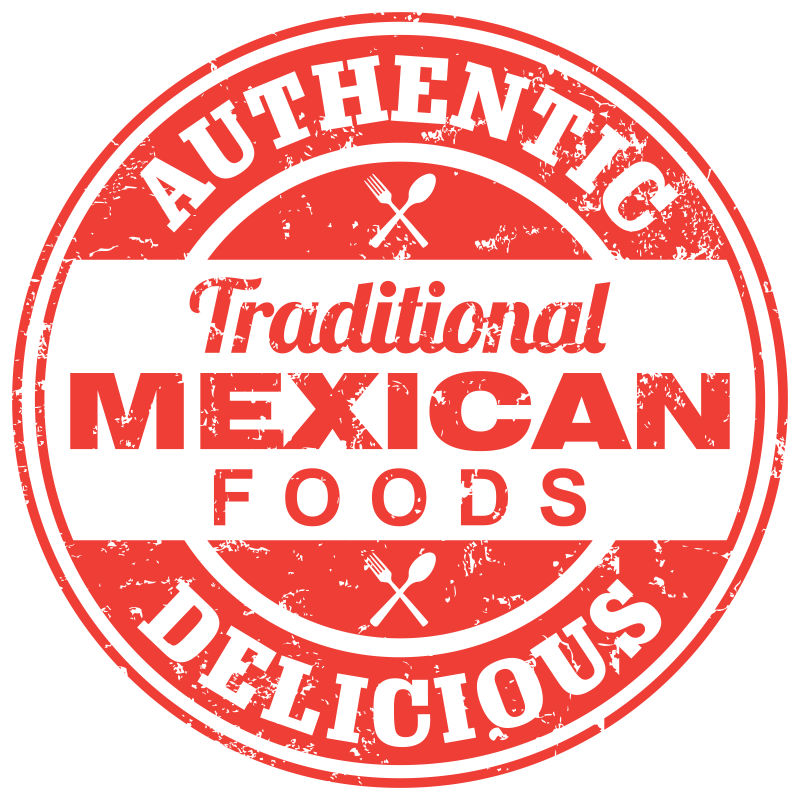矢量墨西哥食品制造图标设计