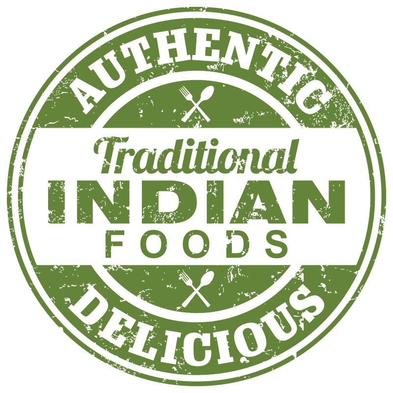 矢量的印度食品徽标设计