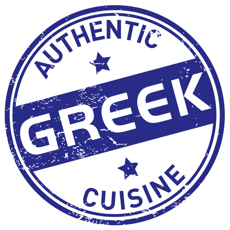矢量希腊美食图标设计