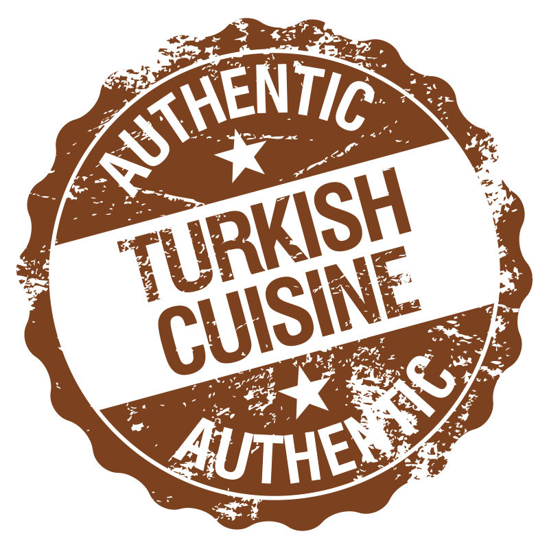 矢量正宗土耳其美食标识设计