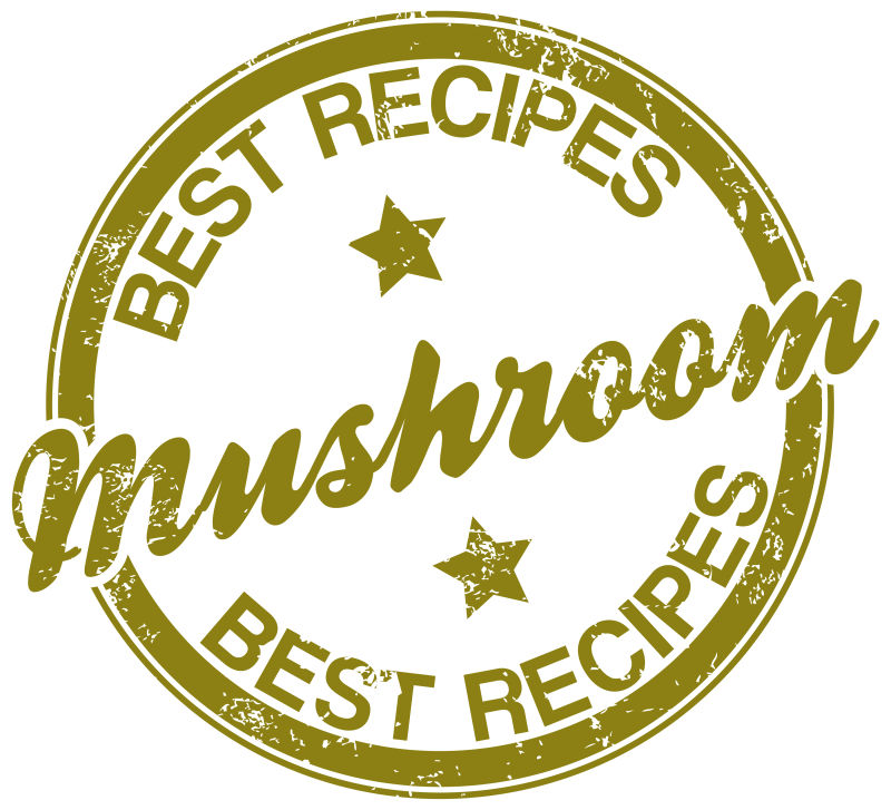 矢量蘑菇食品标识设计