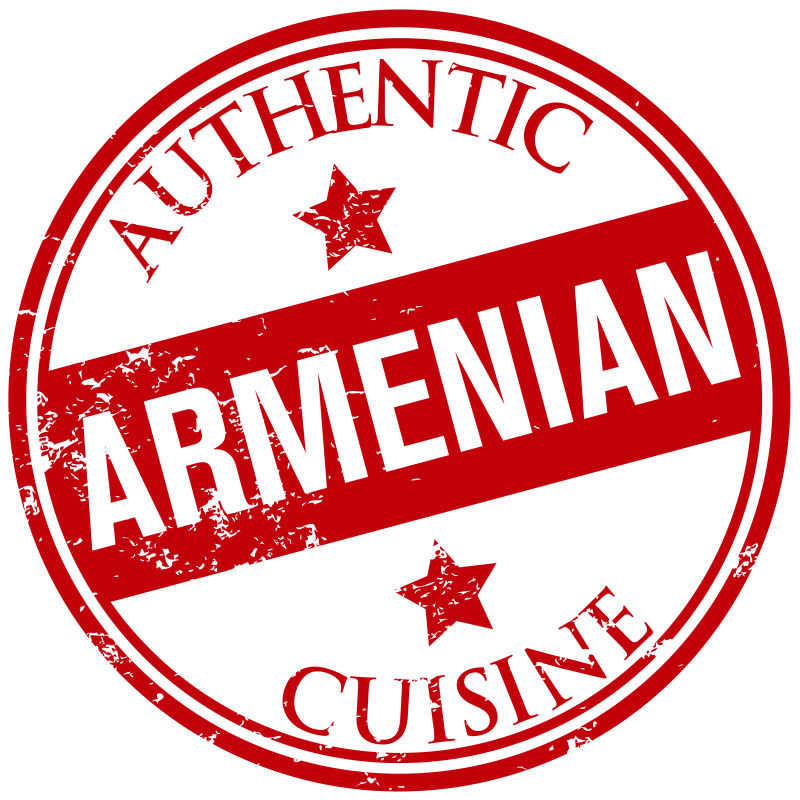 矢量的亚美尼亚美食图标设计