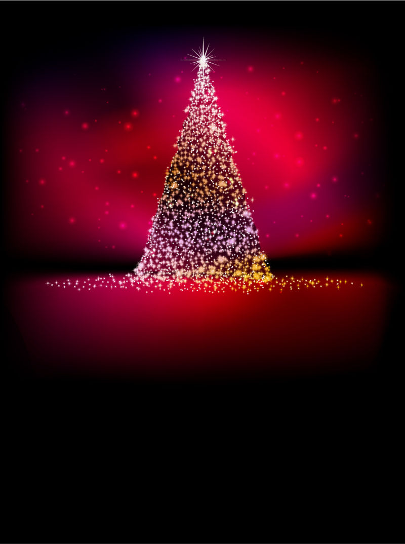 抽象矢量粉色金色圣诞节贺卡设计