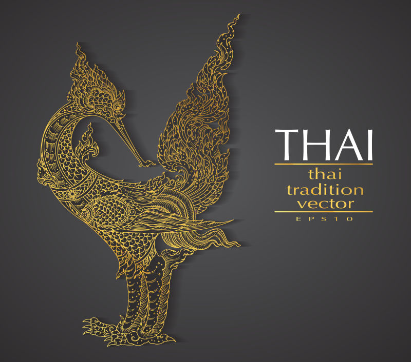 泰国民间艺术装饰矢量设计