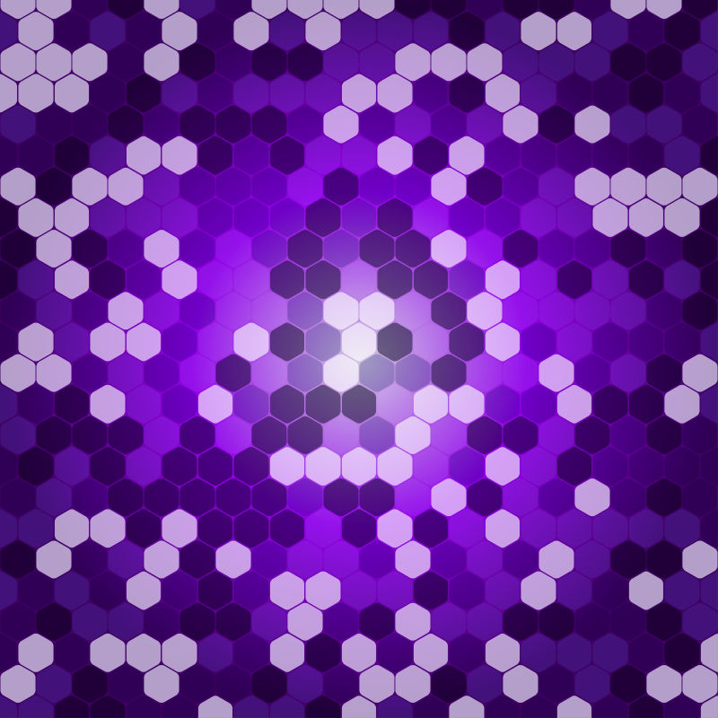 紫色六边形设计矢量抽象背景