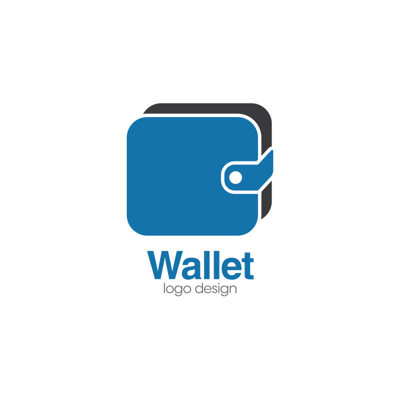 钱包创意logo设计矢量