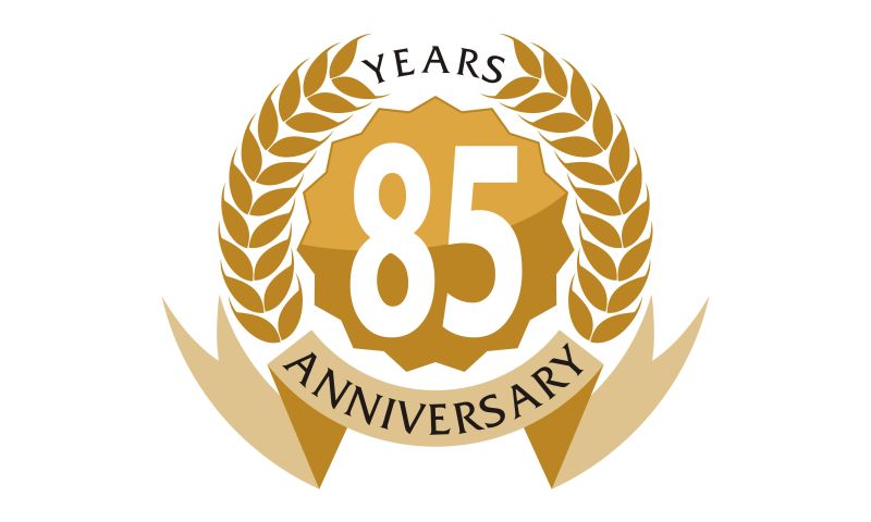 85周年纪念矢量符号标志设计