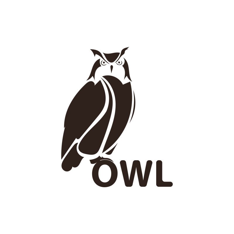 矢量猫头鹰logo设计