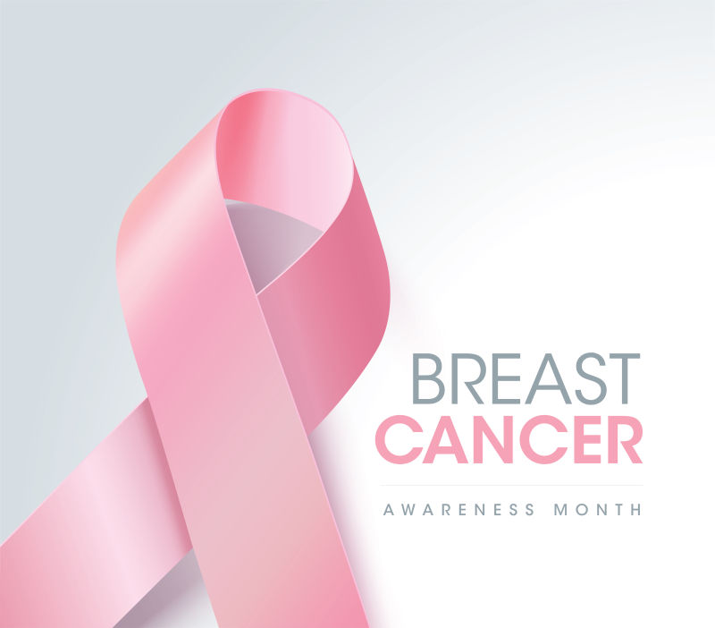 矢量乳腺癌知识宣传logo设计 