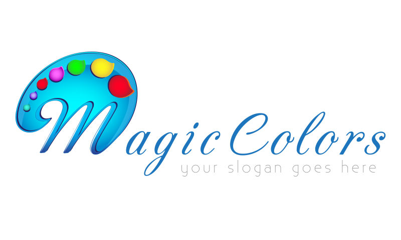 矢量抽象魔幻色彩logo设计