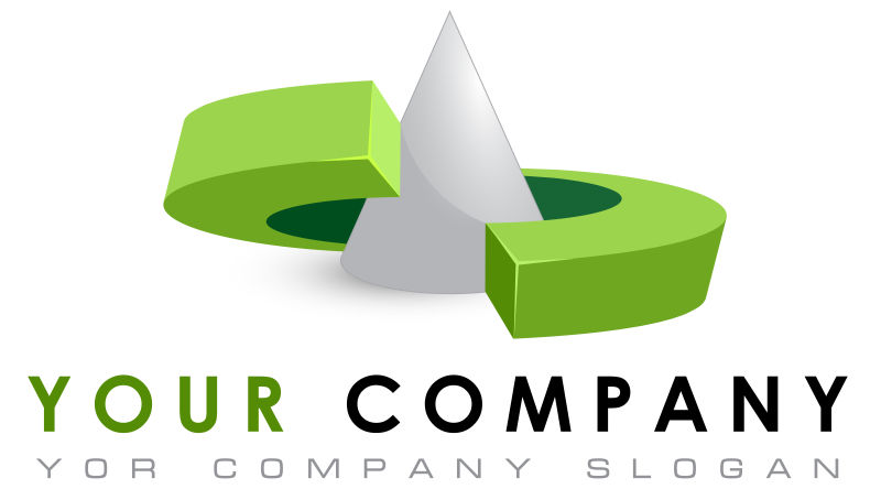 矢量抽象公司标志logo设计