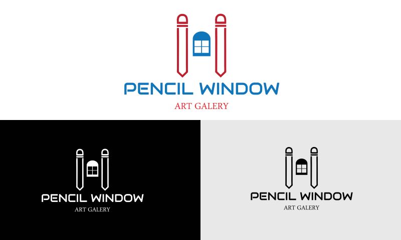 创意铅笔公司logo设计矢量