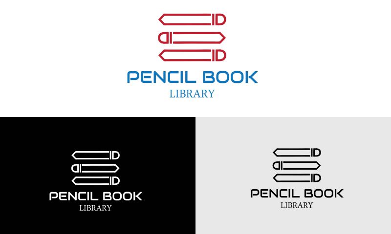 矢量创意铅笔logo设计