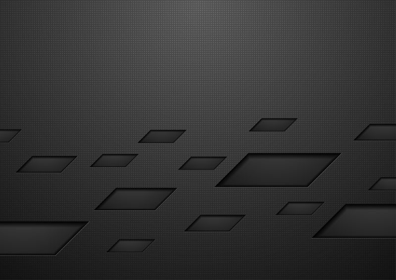 矢量抽象黑色几何设计背景
