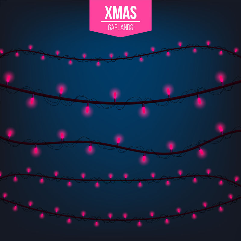 粉色圣诞背景矢量设计