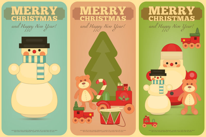 三个圣诞节海报