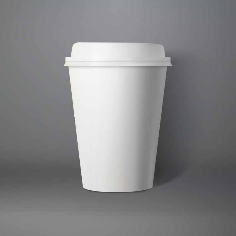 矢量纸质咖啡杯外壳设计图