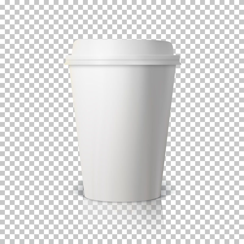 矢量空白纸质咖啡杯设计图