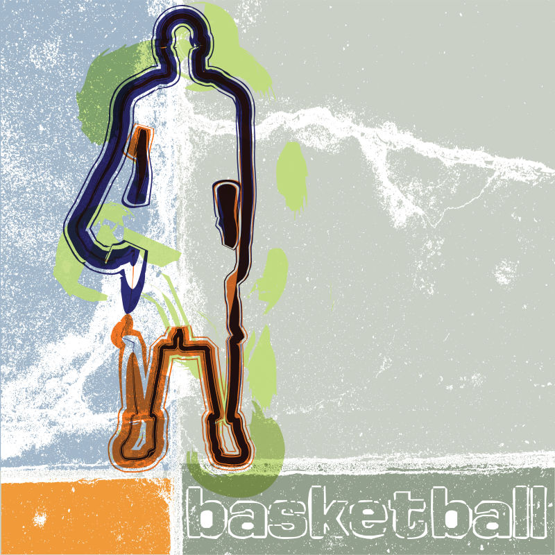 矢量篮球艺术设计