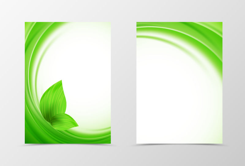 绿色弧形设计图像矢量