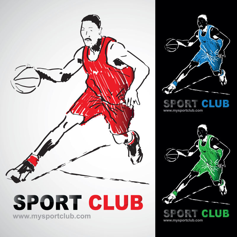 矢量篮球网络设计logo