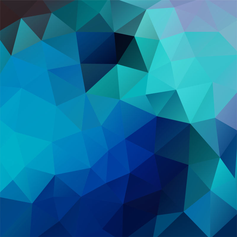 矢量抽象蓝色几何图案背景