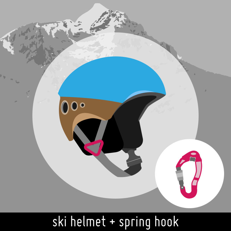 矢量的滑雪安全头盔