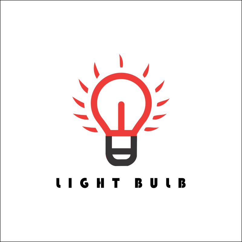 矢量发光灯logo设计